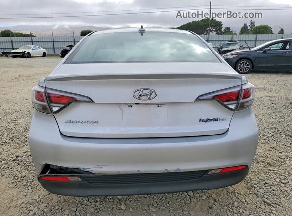 KMHE24L17GA011475 2016 HYUNDAI SONATA Silver უკანა ხედი