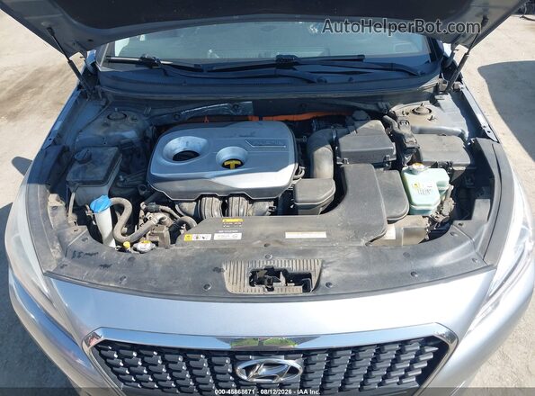 KMHE24L17GA013937 2016 HYUNDAI SONATA HYBRID Silver უკანა ხედი