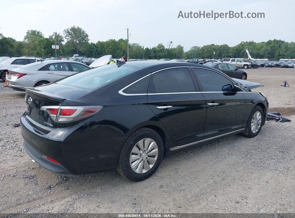 KMHE24L17HA051458 2017 HYUNDAI SONATA HYBRID Black Հետևի աջ