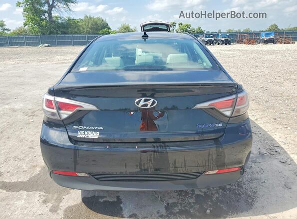 KMHE24L18GA035204 2016 HYUNDAI SONATA Черный Вид сзади