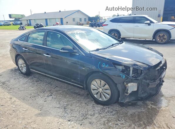 KMHE24L18GA035204 2016 HYUNDAI SONATA Черный Передняя правая четверть