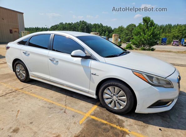 KMHE24L18GA038863 2016 HYUNDAI SONATA White Передня права чверть