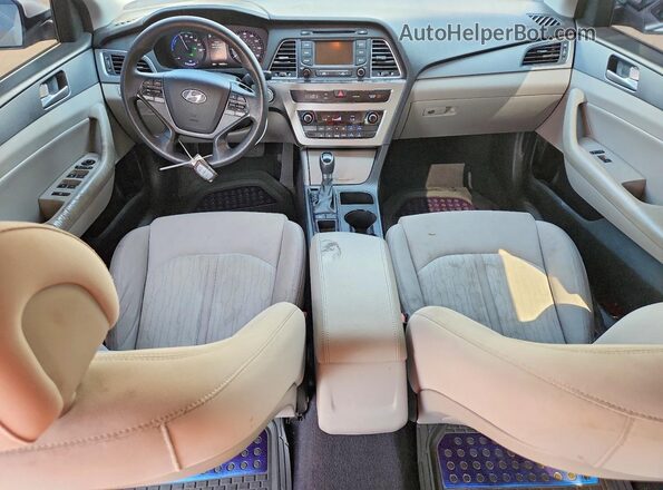 KMHE24L18GA038863 2016 HYUNDAI SONATA White Вид панелі приладів