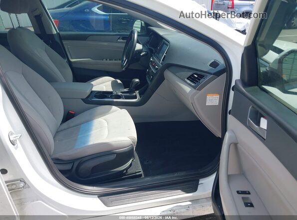 KMHE24L32KA089513 2019 HYUNDAI SONATA HYBRID White Widok wnętrza z przodu