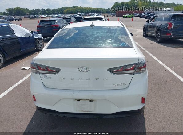 KMHE24L32KA089513 2019 HYUNDAI SONATA HYBRID White 