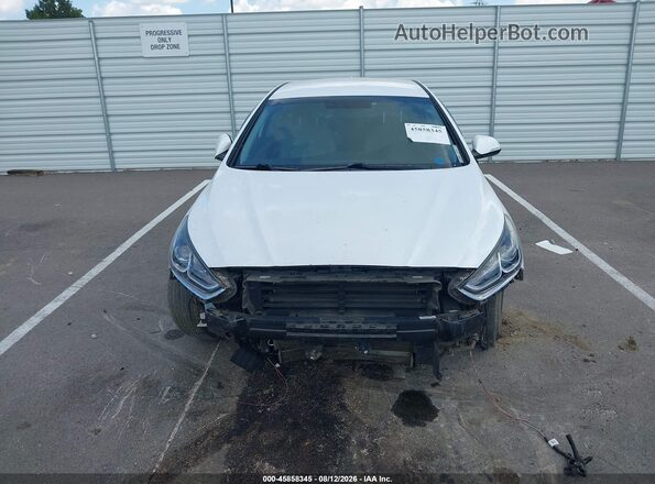 KMHE24L32KA089513 2019 HYUNDAI SONATA HYBRID White Widok wnętrza z tyłu