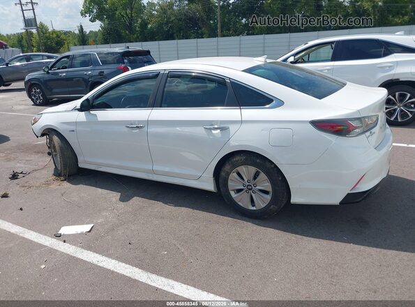 KMHE24L32KA089513 2019 HYUNDAI SONATA HYBRID White 