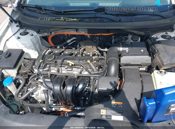 KMHE24L32KA089513 2019 HYUNDAI SONATA HYBRID White Widok z tyłu