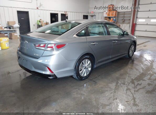 KMHE24L33JA083752 2018 HYUNDAI SONATA HYBRID Gray Задня права чверть