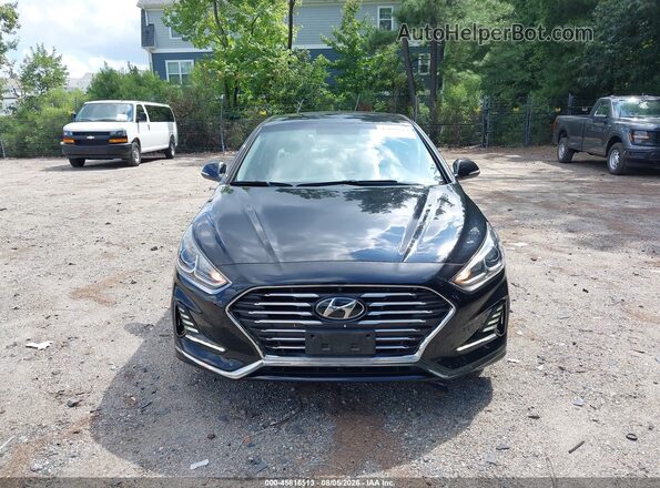 KMHE24L33JA084111 2018 HYUNDAI SONATA HYBRID Black Вид щитка приладів