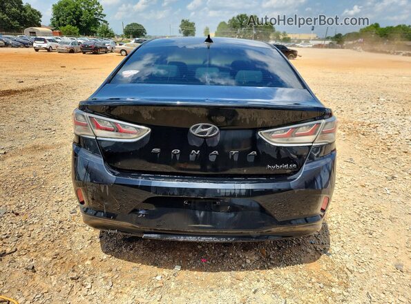 KMHE24L34KA091148 2019 HYUNDAI SONATA Черный Вид сзади