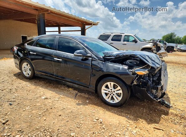 KMHE24L34KA091148 2019 HYUNDAI SONATA Черный Передняя правая четверть