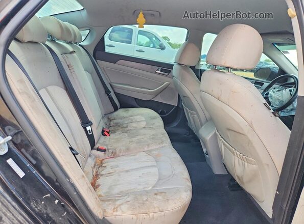 KMHE24L34KA091148 2019 HYUNDAI SONATA Черный Вид задних сидений