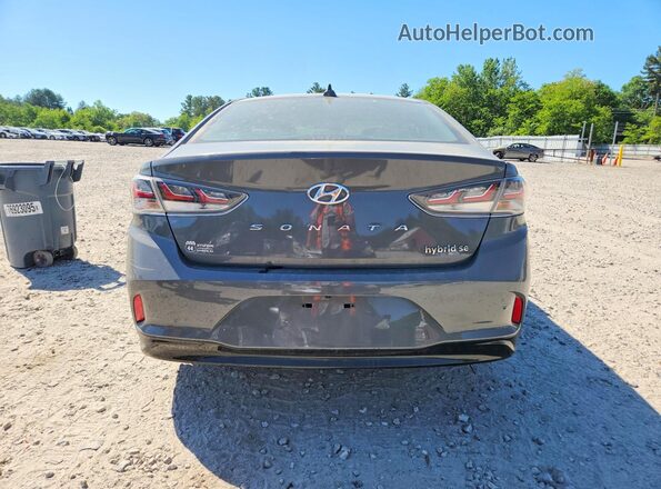 KMHE24L34KA093546 2019 HYUNDAI SONATA Gray უკანა ხედი