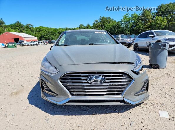 KMHE24L34KA093546 2019 HYUNDAI SONATA Gray წინა ხედი