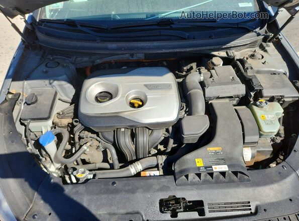 KMHE24L34KA093546 2019 HYUNDAI SONATA Gray უკანა სალონის ხედი