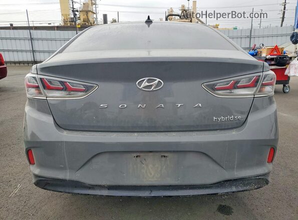 KMHE24L35KA094057 2019 HYUNDAI SONATA Gray Rear view