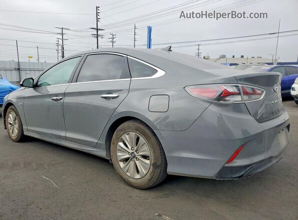 KMHE24L35KA094057 2019 HYUNDAI SONATA Gray Rear left