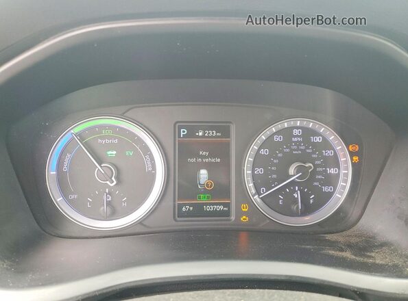 KMHE24L35KA094057 2019 HYUNDAI SONATA Gray Instrument cluster view