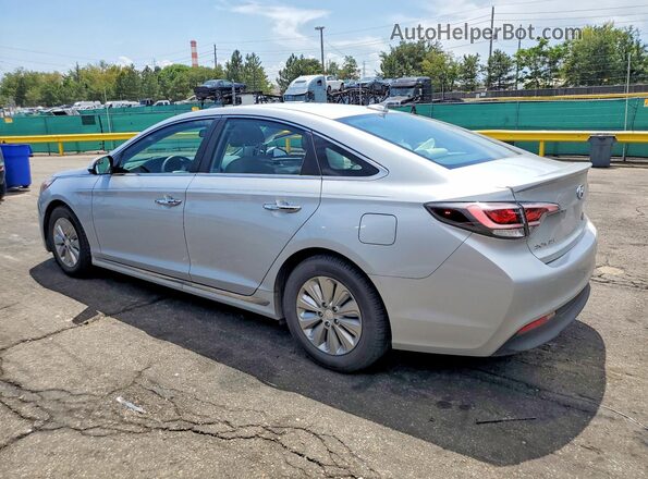 KMHE24L36HA067250 2017 HYUNDAI SONATA Silver Trasero izquierdo