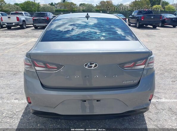 KMHE24L38JA086839 2018 HYUNDAI SONATA HYBRID Gray 