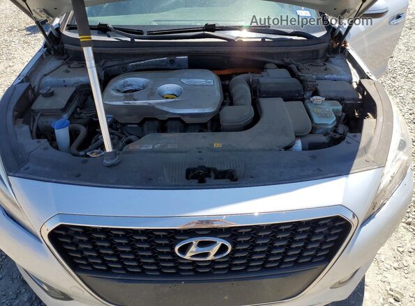 KMHE24L39HA071003 2017 HYUNDAI SONATA Silver უკანა სალონის ხედი