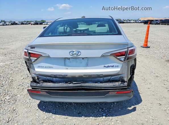 KMHE24L39HA071003 2017 HYUNDAI SONATA Silver უკანა ხედი