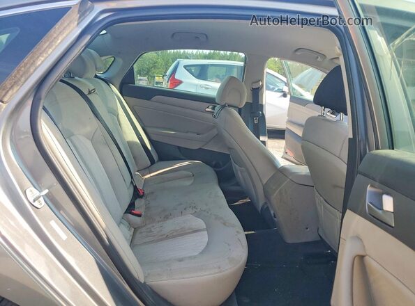 KMHE24L39HA072555 2017 HYUNDAI SONATA Charcoal Rear seats view