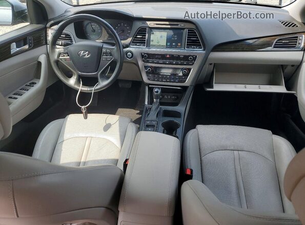KMHE34L10GA033606 2016 HYUNDAI SONATA Silver Vista del salpicadero