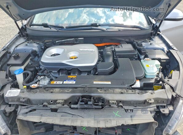 KMHE34L10GA033606 2016 HYUNDAI SONATA Silver Vista interior trasera