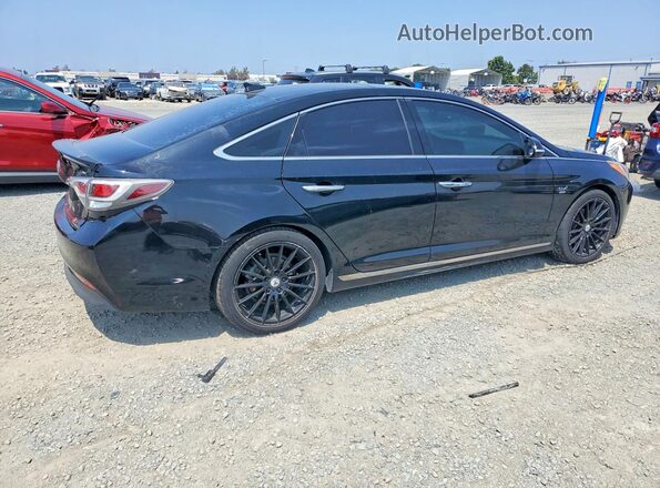 KMHE34L11GA033534 2016 HYUNDAI SONATA Black Rear right