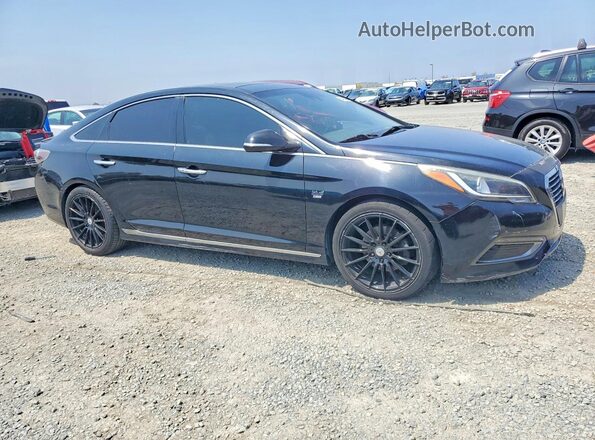 KMHE34L11GA033534 2016 HYUNDAI SONATA Black Front right