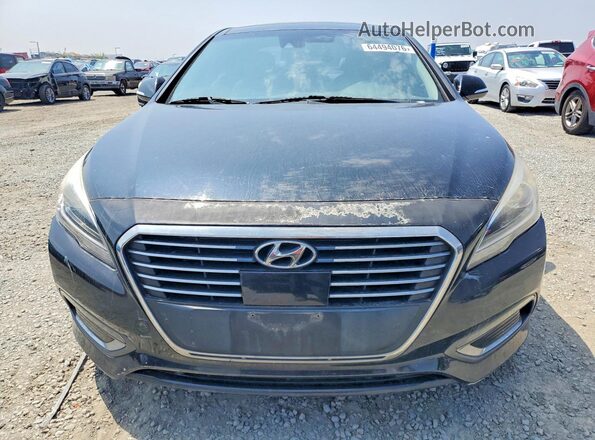 KMHE34L11GA033534 2016 HYUNDAI SONATA Black Front view