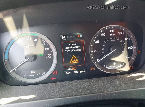 KMHE34L11GA033534 2016 HYUNDAI SONATA Black Instrument cluster view