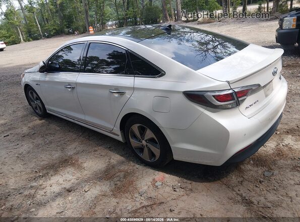 KMHE34L11GA033744 2016 HYUNDAI SONATA HYBRID White Задня ліва чверть