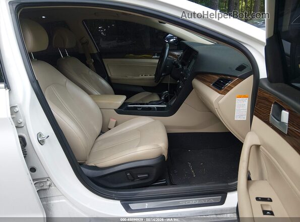 KMHE34L11GA033744 2016 HYUNDAI SONATA HYBRID White Вид салону спереду