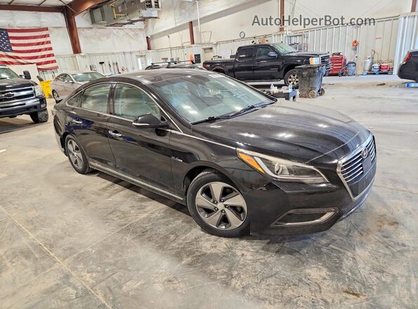 KMHE34L11GA034019 2016 HYUNDAI SONATA Black წინა მარჯვენა