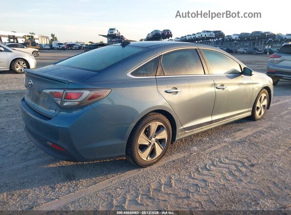 KMHE34L12GA018251 2016 HYUNDAI SONATA HYBRID Blue Trasero derecho