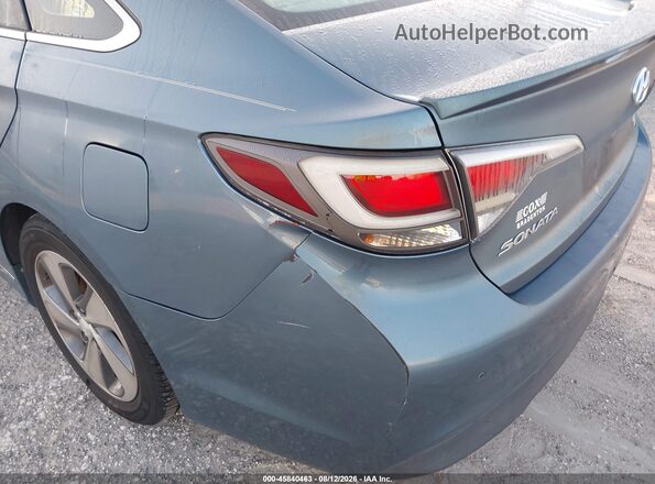 KMHE34L12GA018251 2016 HYUNDAI SONATA HYBRID Blue Vista del cuadro de instrumentos
