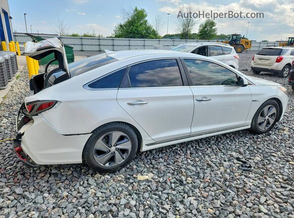 KMHE34L13GA027573 2016 HYUNDAI SONATA White Задня права чверть