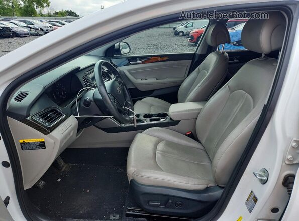 KMHE34L13GA027573 2016 HYUNDAI SONATA White Вид салону спереду