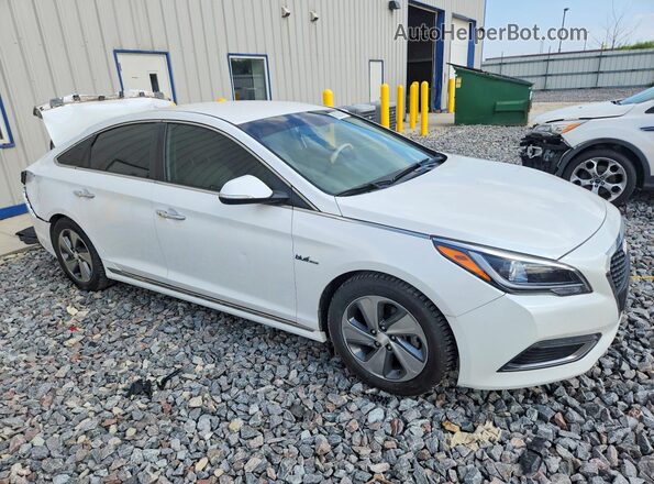 KMHE34L13GA027573 2016 HYUNDAI SONATA White Передня права чверть