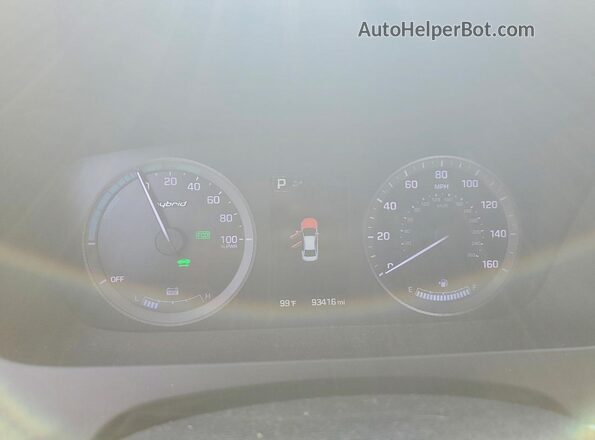 KMHE34L14HA050846 2017 HYUNDAI SONATA Silver Սարքավորումների վահանակի տեսք