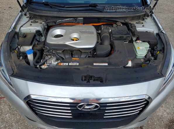 KMHE34L14HA050846 2017 HYUNDAI SONATA Silver Սալոնի հետևի տեսք