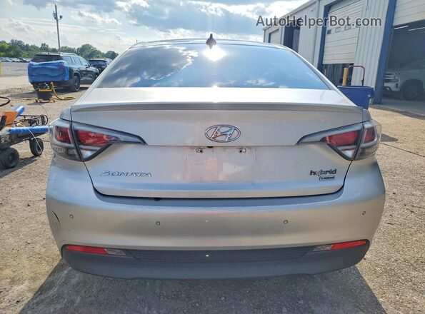 KMHE34L14HA050846 2017 HYUNDAI SONATA Silver Հետևի տեսք