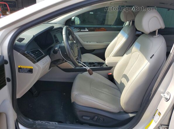 KMHE34L14HA050846 2017 HYUNDAI SONATA Silver Սալոնի դիմացի տեսք