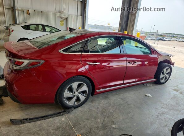 KMHE34L15GA008619 2016 HYUNDAI SONATA Burgundy Tył prawy