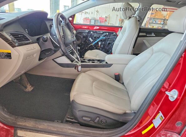 KMHE34L15GA008619 2016 HYUNDAI SONATA Burgundy Widok wnętrza z przodu