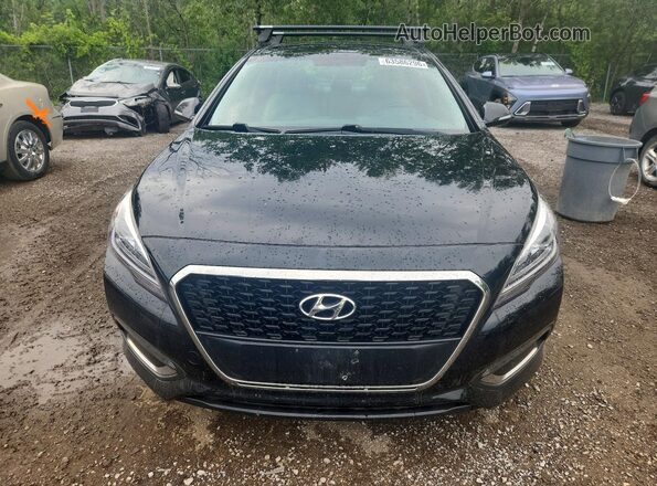 KMHE34L15GA011245 2016 HYUNDAI SONATA Black Widok z przodu
