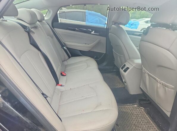 KMHE34L15GA011245 2016 HYUNDAI SONATA Black Widok tylnych siedzeń